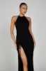 Polly Halter Maxi Dress - Black sold by Meshki