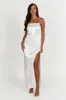 Whitney Wetlook Maxi Dress - White sold by Meshki