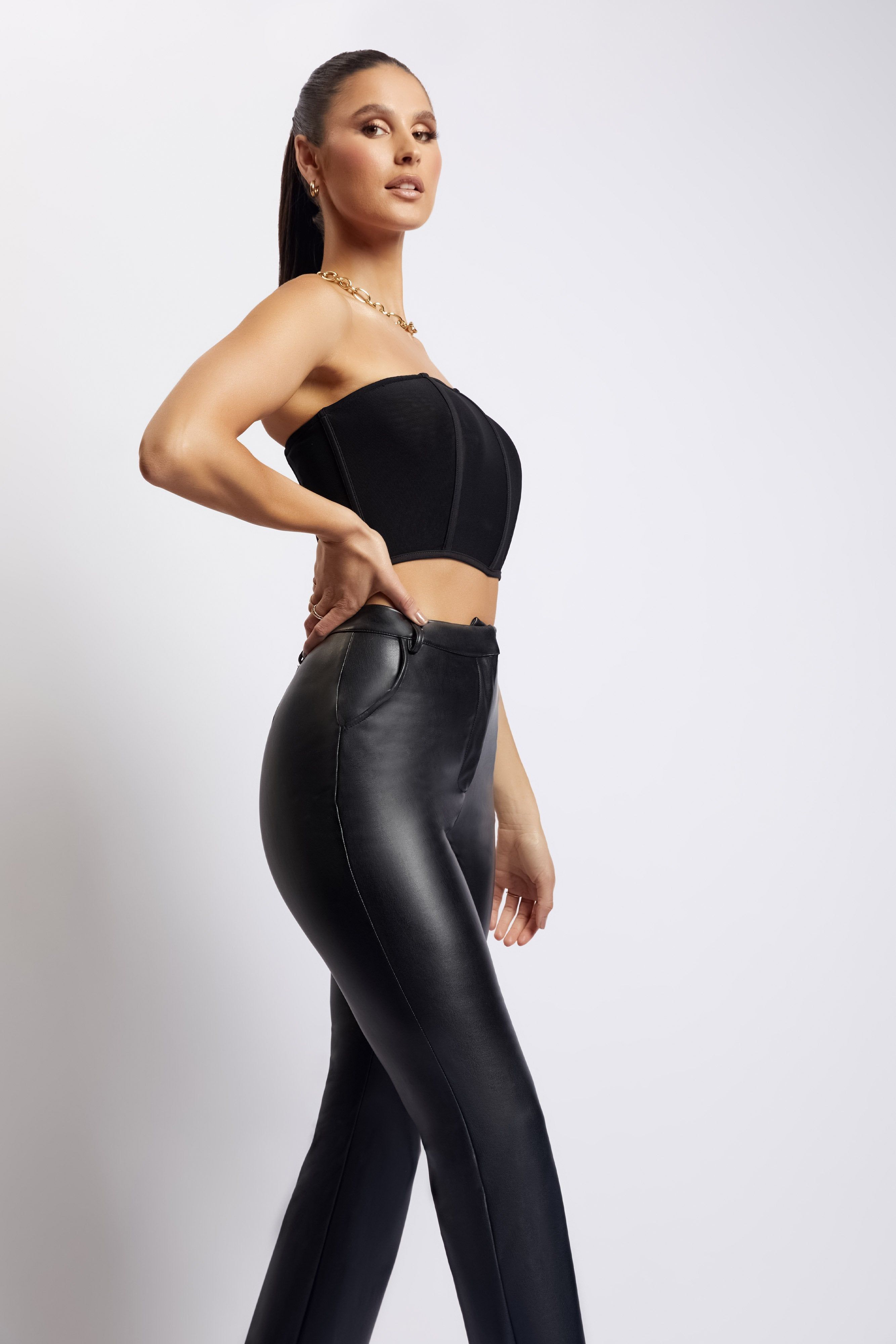 Allie Mesh Corset - Black sold by Meshki product image thumbnail 6