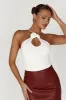 Adeline Rose Halter Top - White sold by Meshki