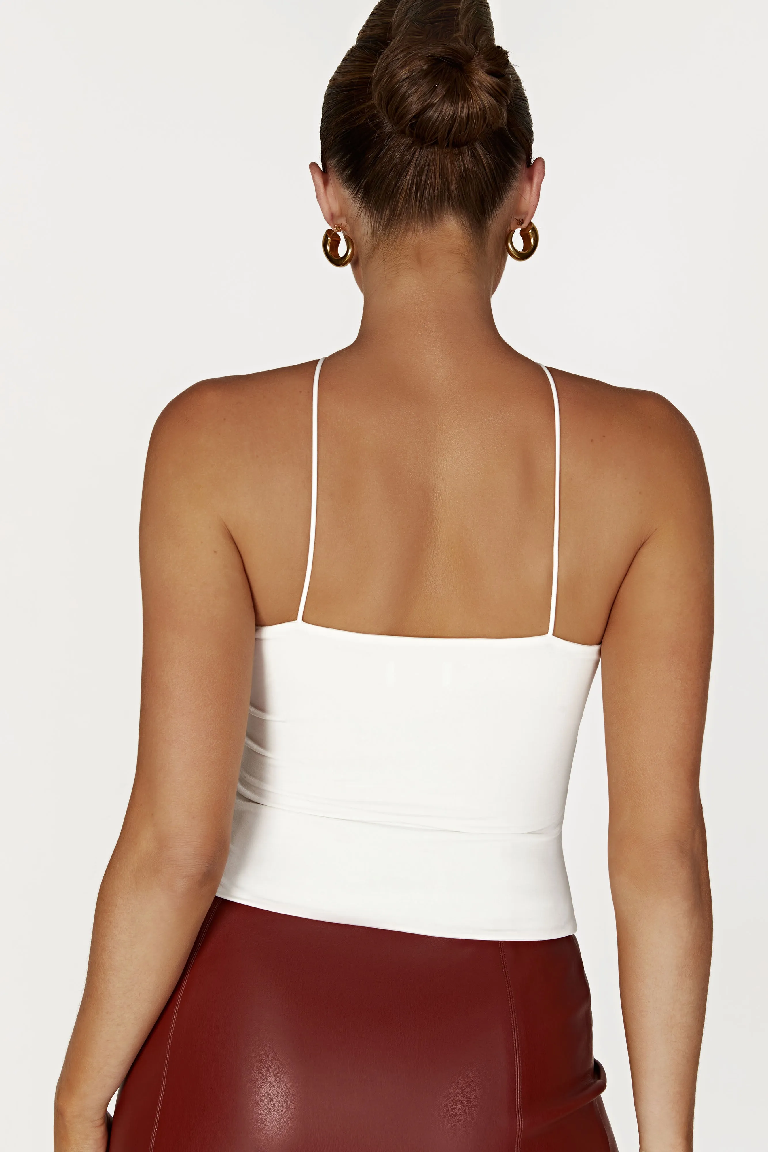 Adeline Rose Halter Top - White sold by Meshki product image thumbnail 3