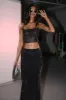 Tamra Strappy Diamante Top - Black sold by Meshki