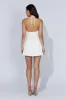 Koa Halter Neck Knit Mini Dress - White sold by Meshki