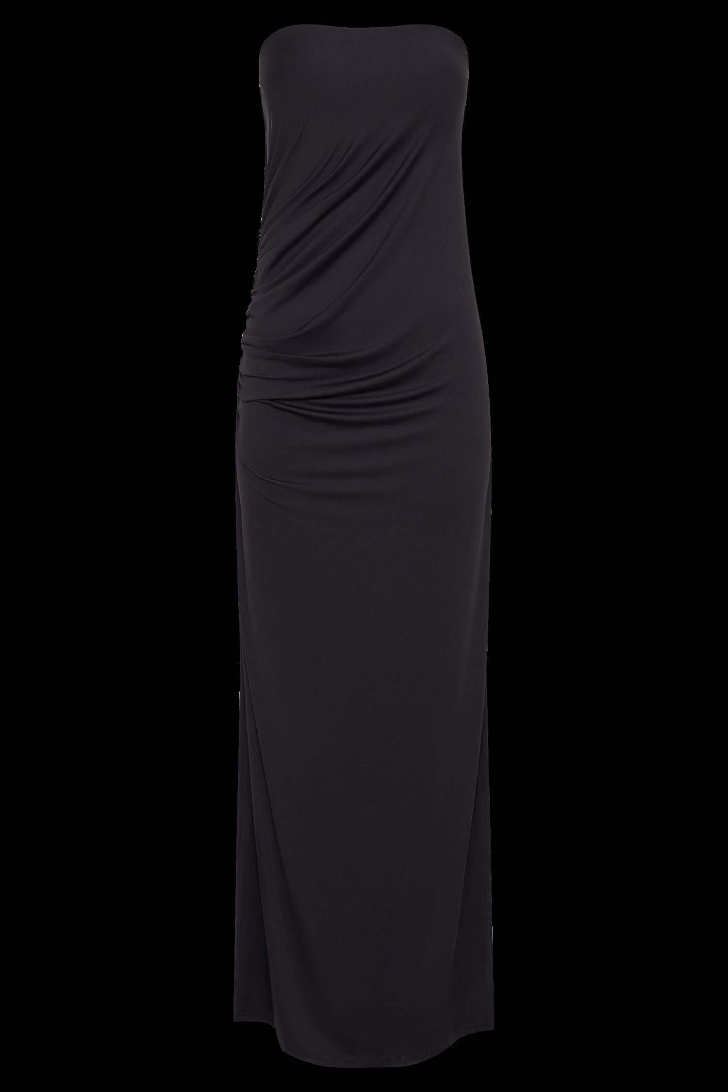 Astraea Recycled Nylon Drape Maxi Dress - Black sold by Meshki product image thumbnail 8