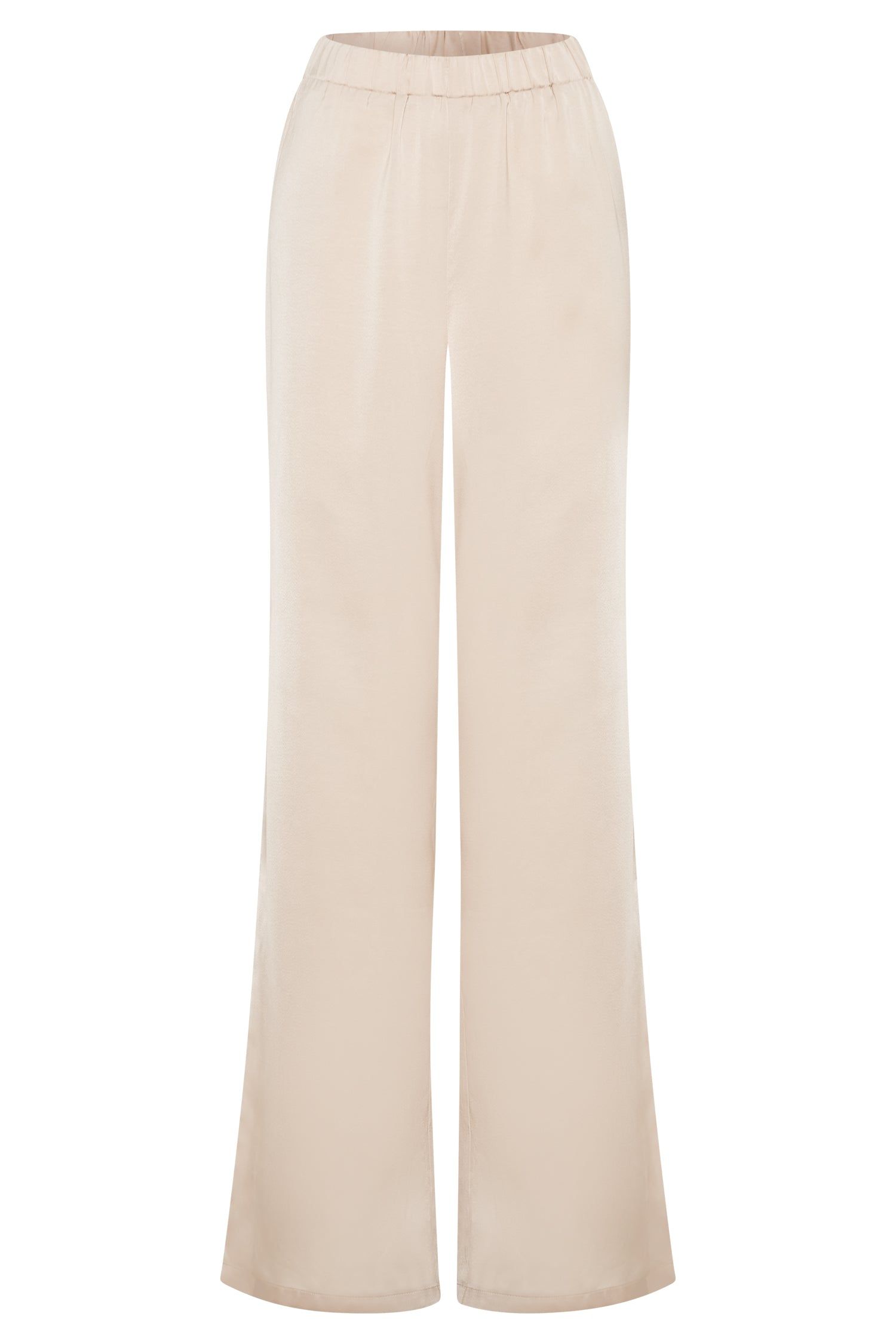 Emelie Satin Pants - Champagne sold by Meshki product image thumbnail 8