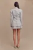 Bellamy Cinched Blazer - Grey sold by Meshki