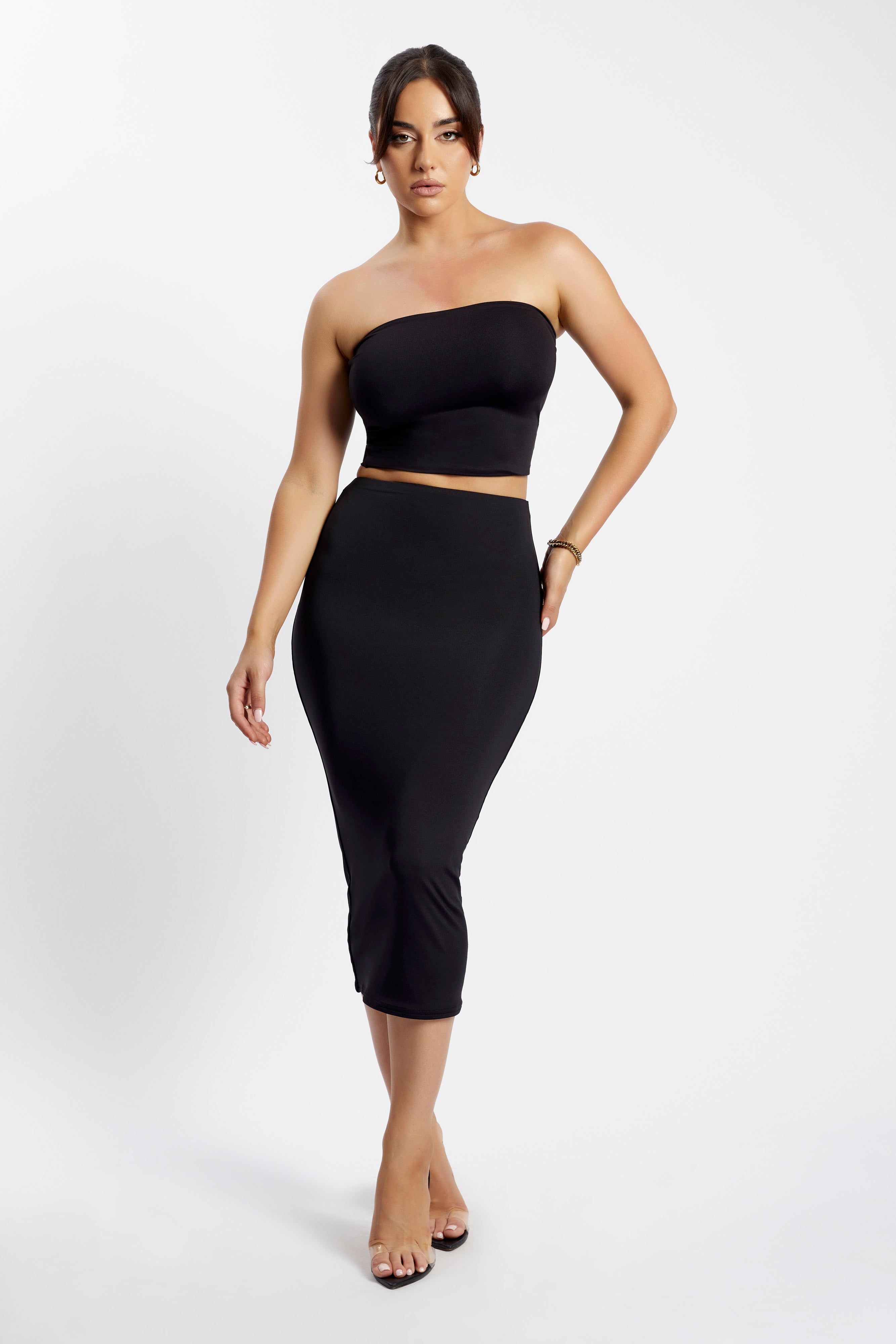 Charley Midi Skirt - Black sold by Meshki product image thumbnail 9