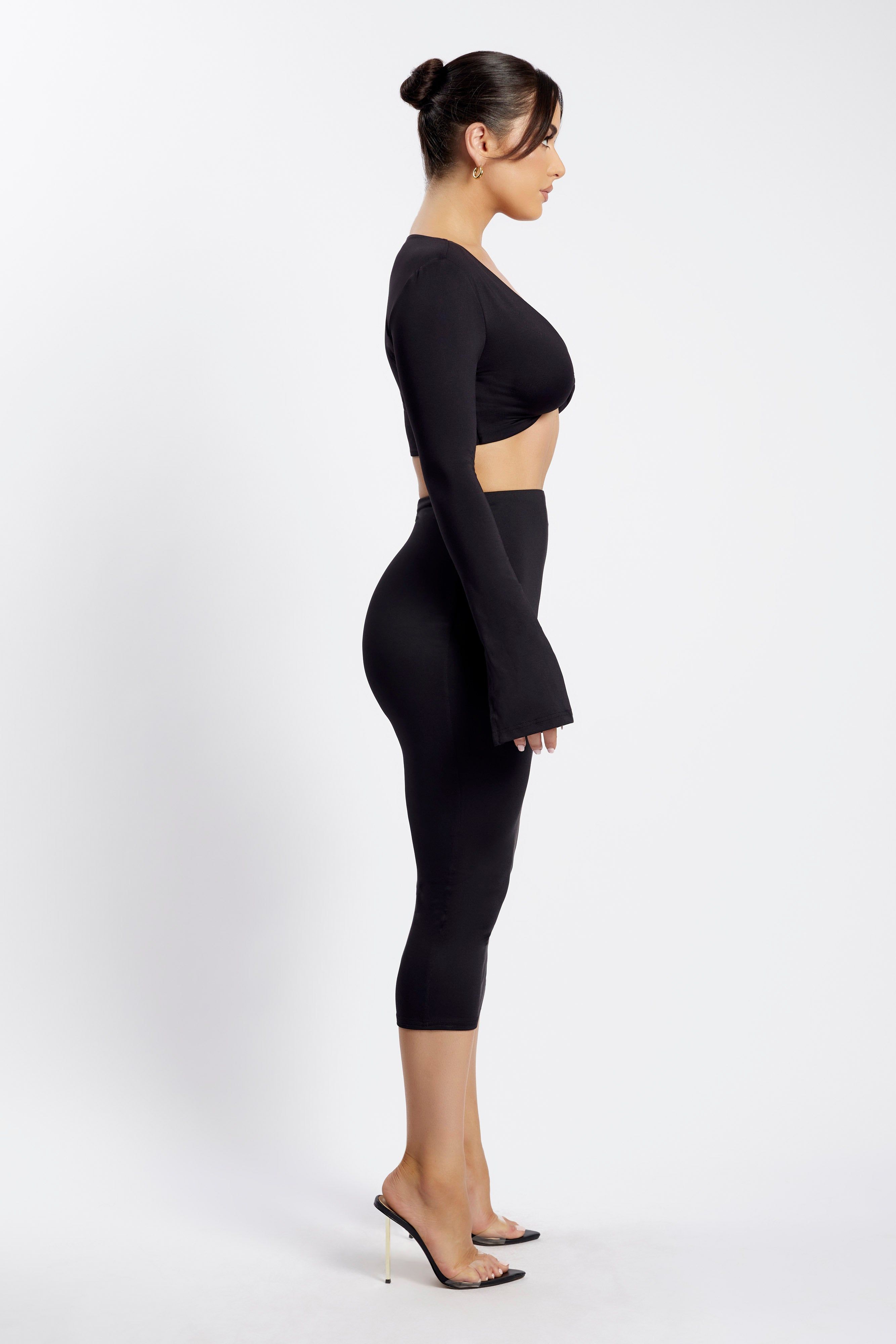 Charley Midi Skirt - Black sold by Meshki product image thumbnail 8