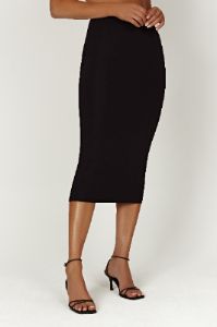 Charley Midi Skirt - Black sold by Meshki
