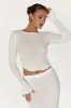Maribelle Knit Long Sleeve Top - White sold by Meshki