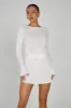Maribelle Knit Long Sleeve Top - White sold by Meshki