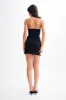 Letitia Suiting Mini Skirt With Buckle - Black sold by Meshki
