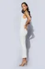 Jodie V Neck Midi Dress - Off White sold by Meshki