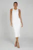 Jill Sleeveless Tank Midi Dress - White sold by Meshki