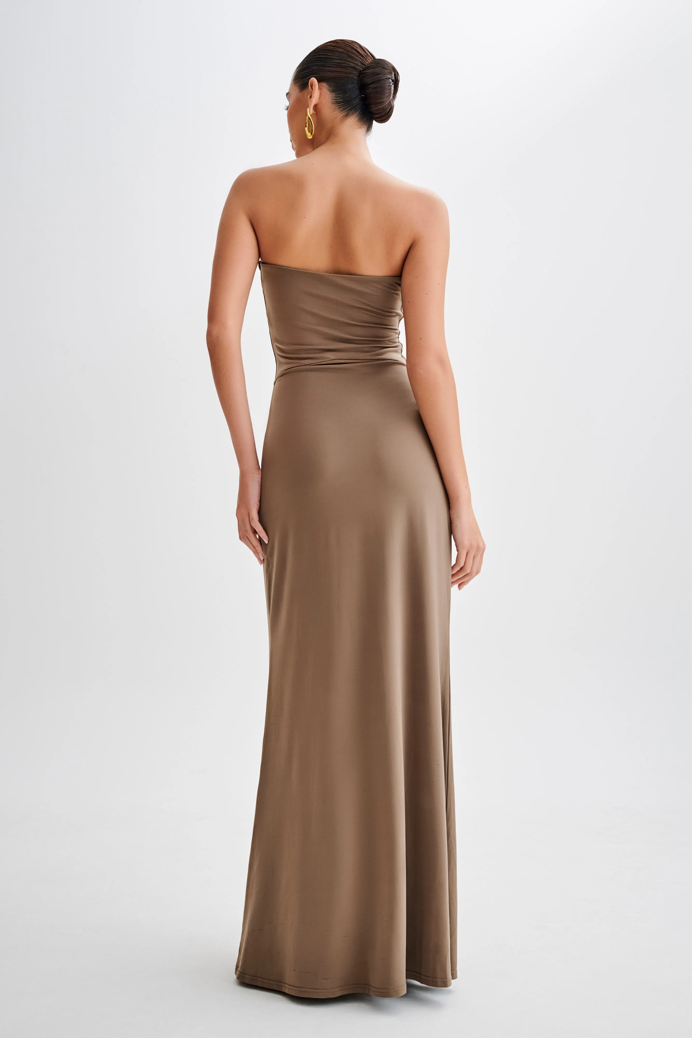 Ruby Strapless Slinky Maxi Dress - Coco sold by Meshki product image thumbnail 2
