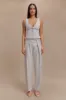 Penelope Pleated High Waisted Pants - Grey sold by Meshki
