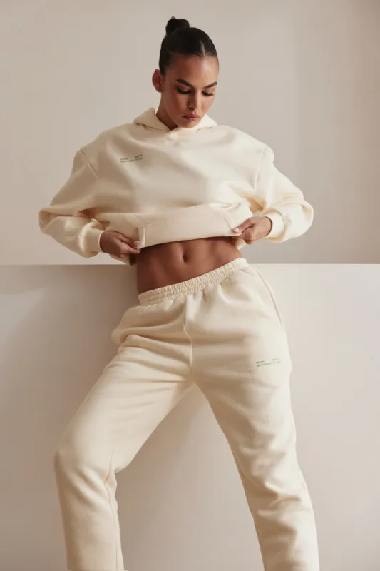 Camille Oversized Fleeceback Jogger - Marshmallow sold by Meshki
