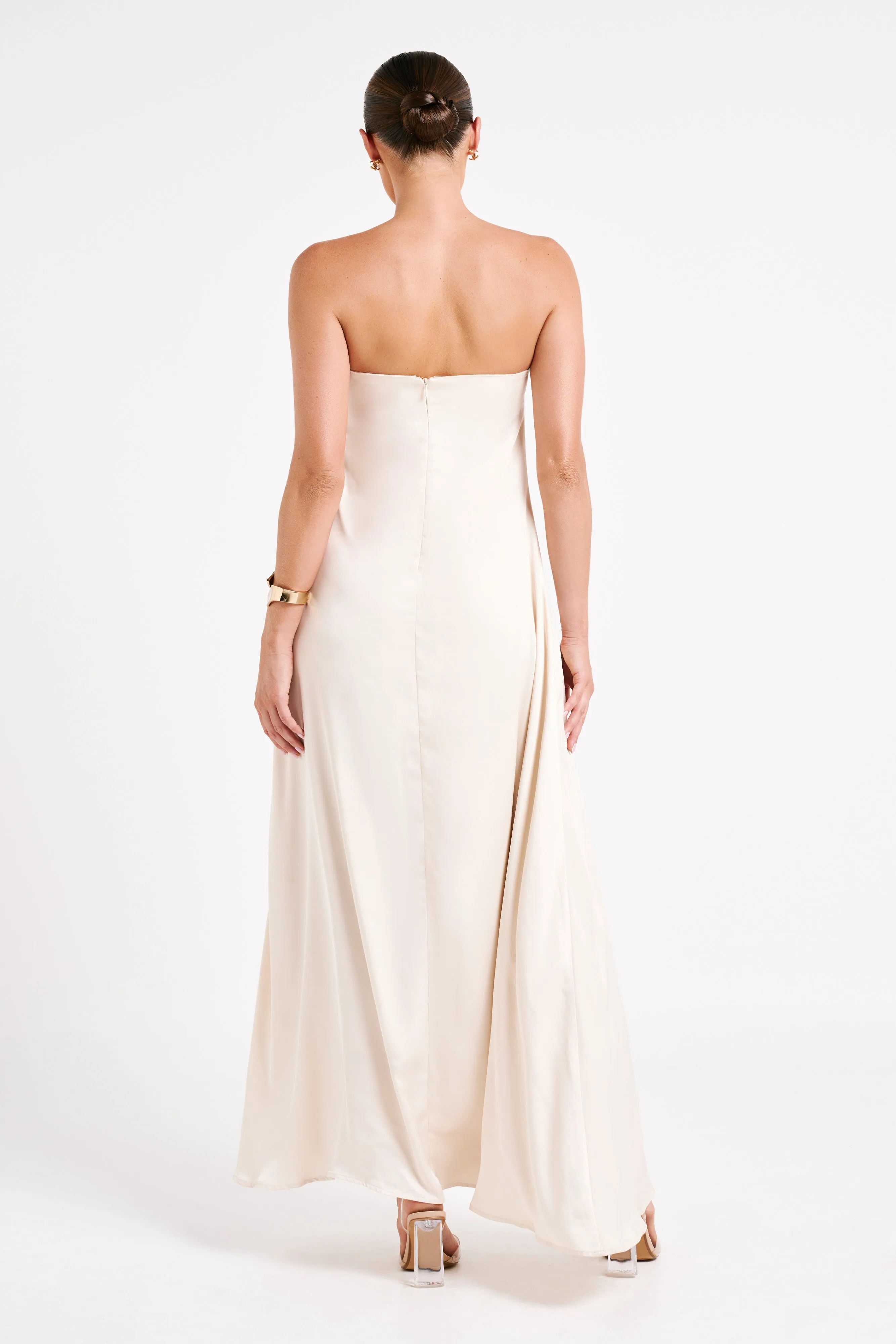 Luisa Strapless Maxi Dress - Sand sold by Meshki product image thumbnail 2