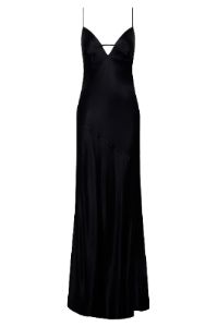 Cora Tie Back Maxi Slip Dress - Black sold by Meshki