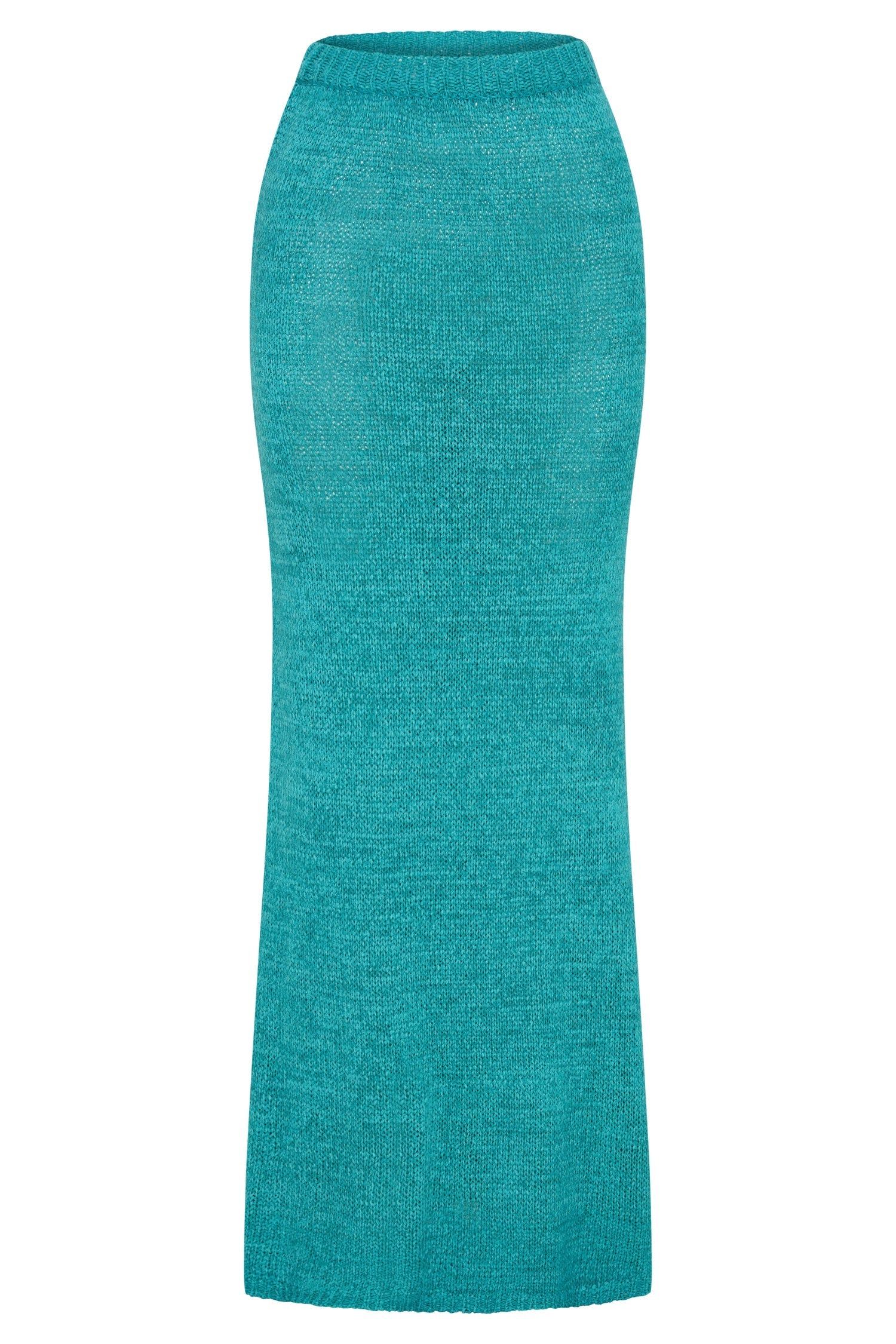 Mary Knit Maxi Skirt - Aquamarine sold by Meshki product image thumbnail 8