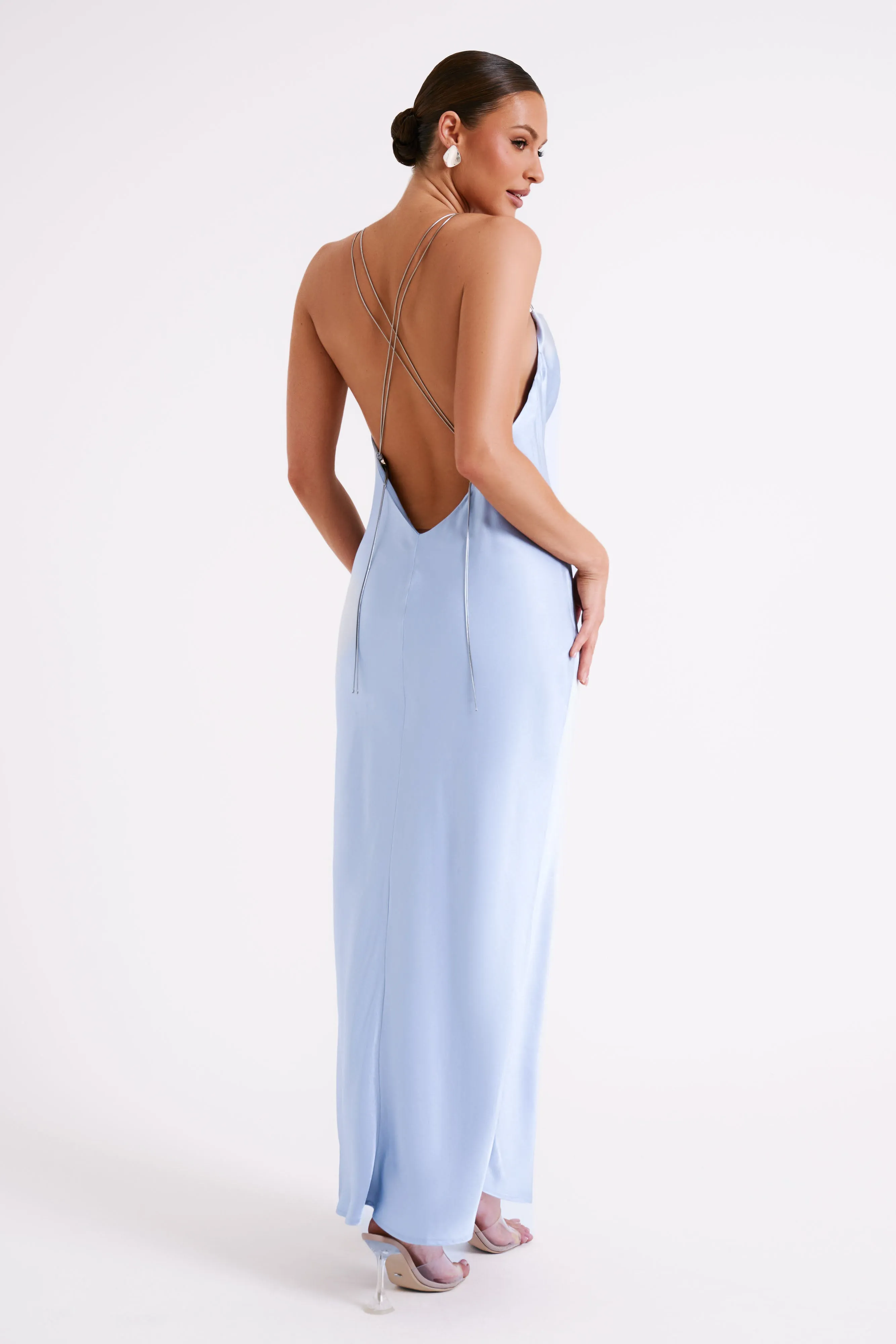 Kalani Chain Maxi Dress - Ice Blue sold by Meshki product image thumbnail 5