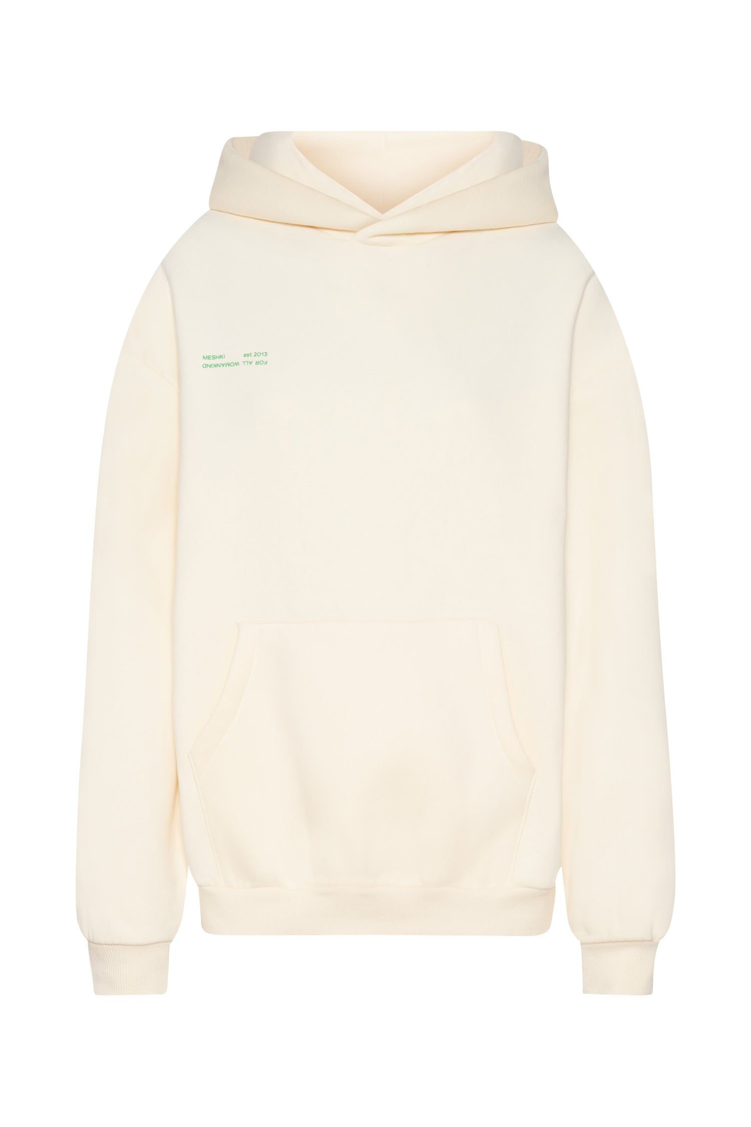Bree Oversized Fleeceback Hoodie - Marshmallow sold by Meshki product image thumbnail 16