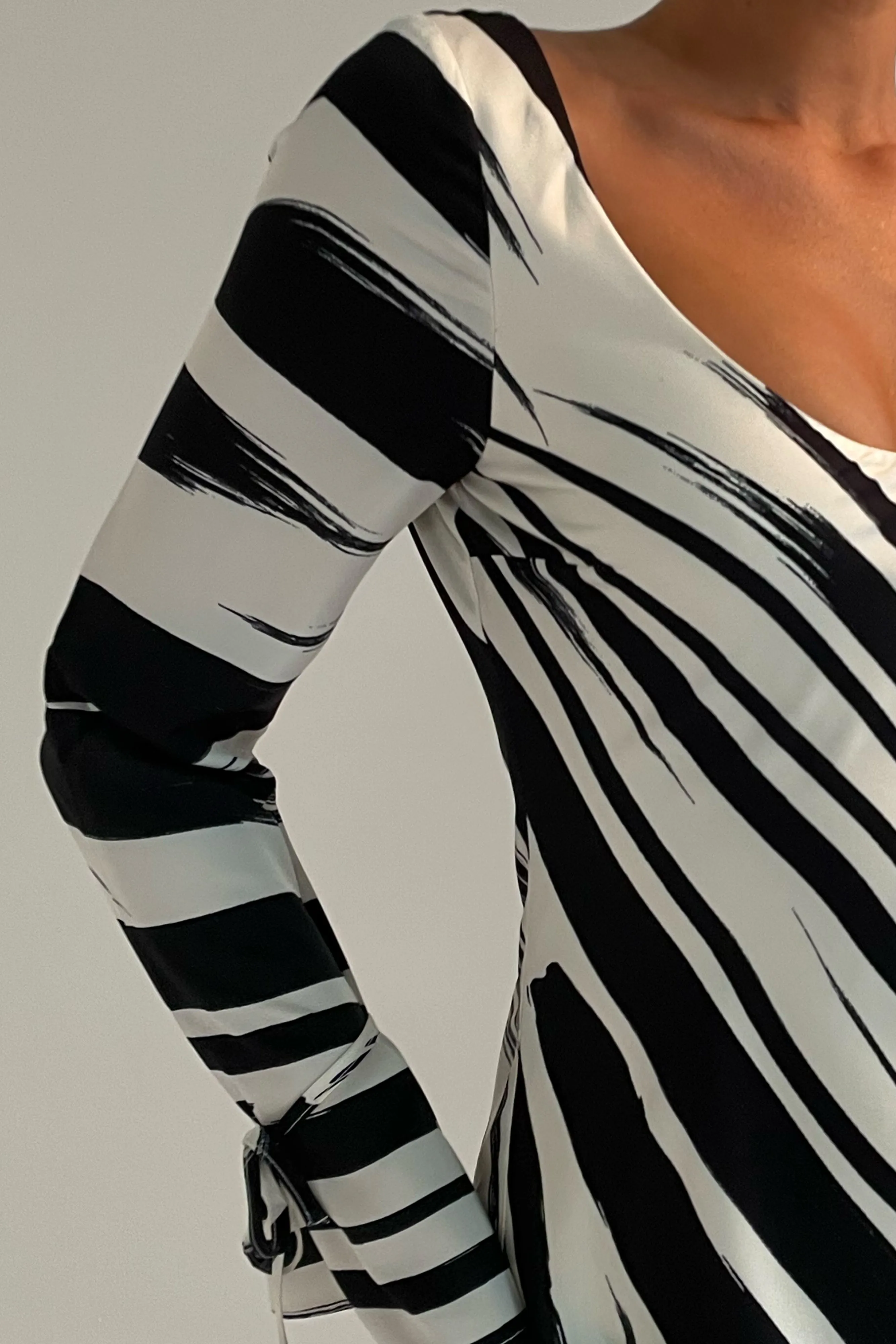 Marta Printed Satin Mini Dress - Abstract Print sold by Meshki product image thumbnail 3