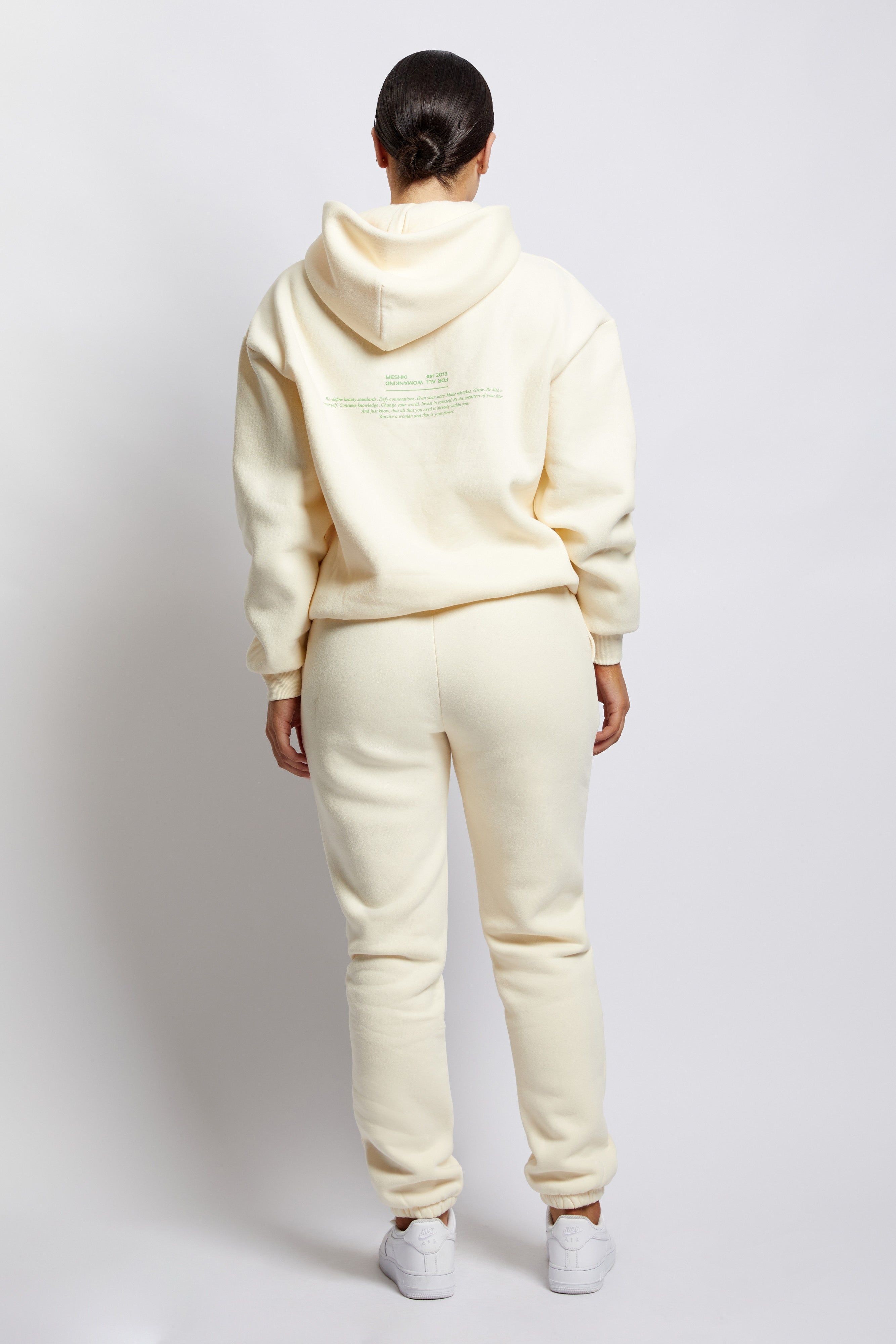 Bree Oversized Fleeceback Hoodie - Marshmallow sold by Meshki product image thumbnail 12