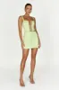 Scarlet Corset Mini Skirt - Pistachio Green sold by Meshki