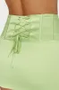 Scarlet Corset Mini Skirt - Pistachio Green sold by Meshki