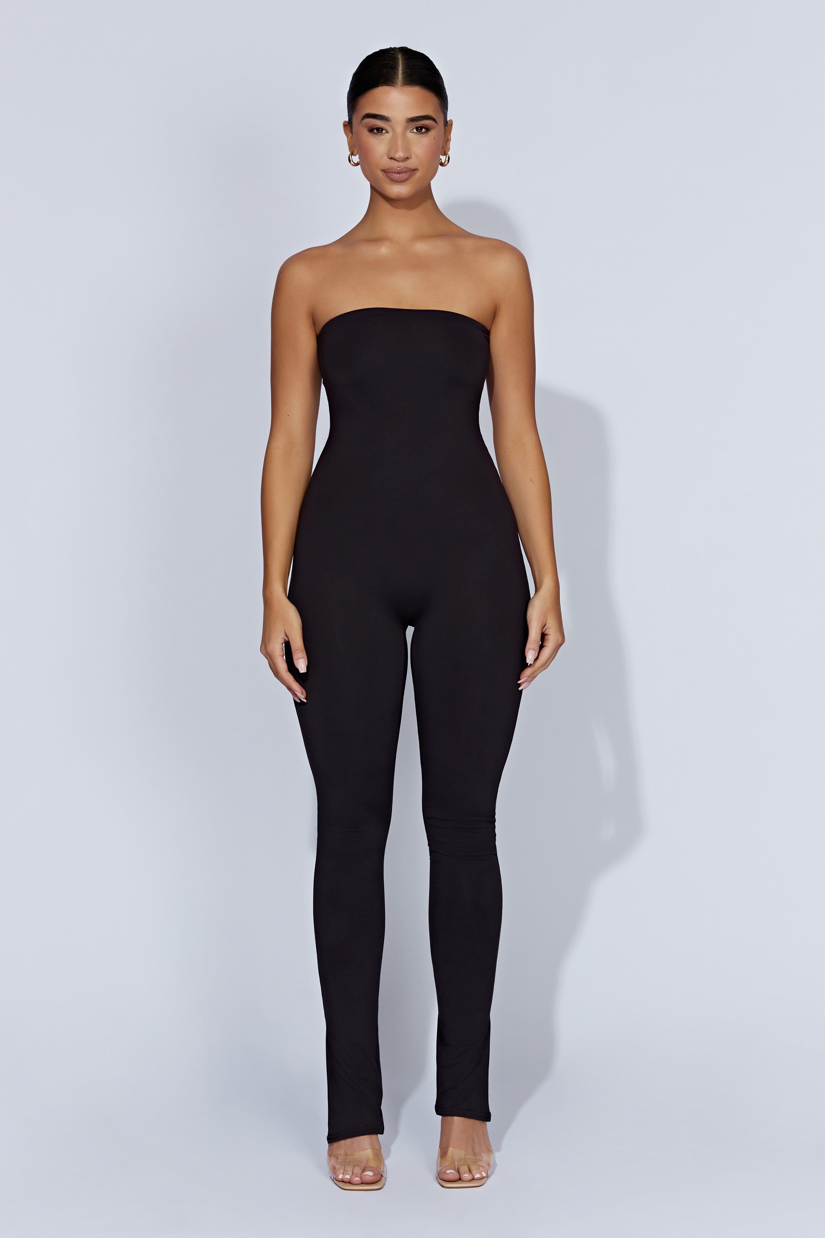 Peggy Strapless Jumpsuit - Black sold by Meshki product image thumbnail 4