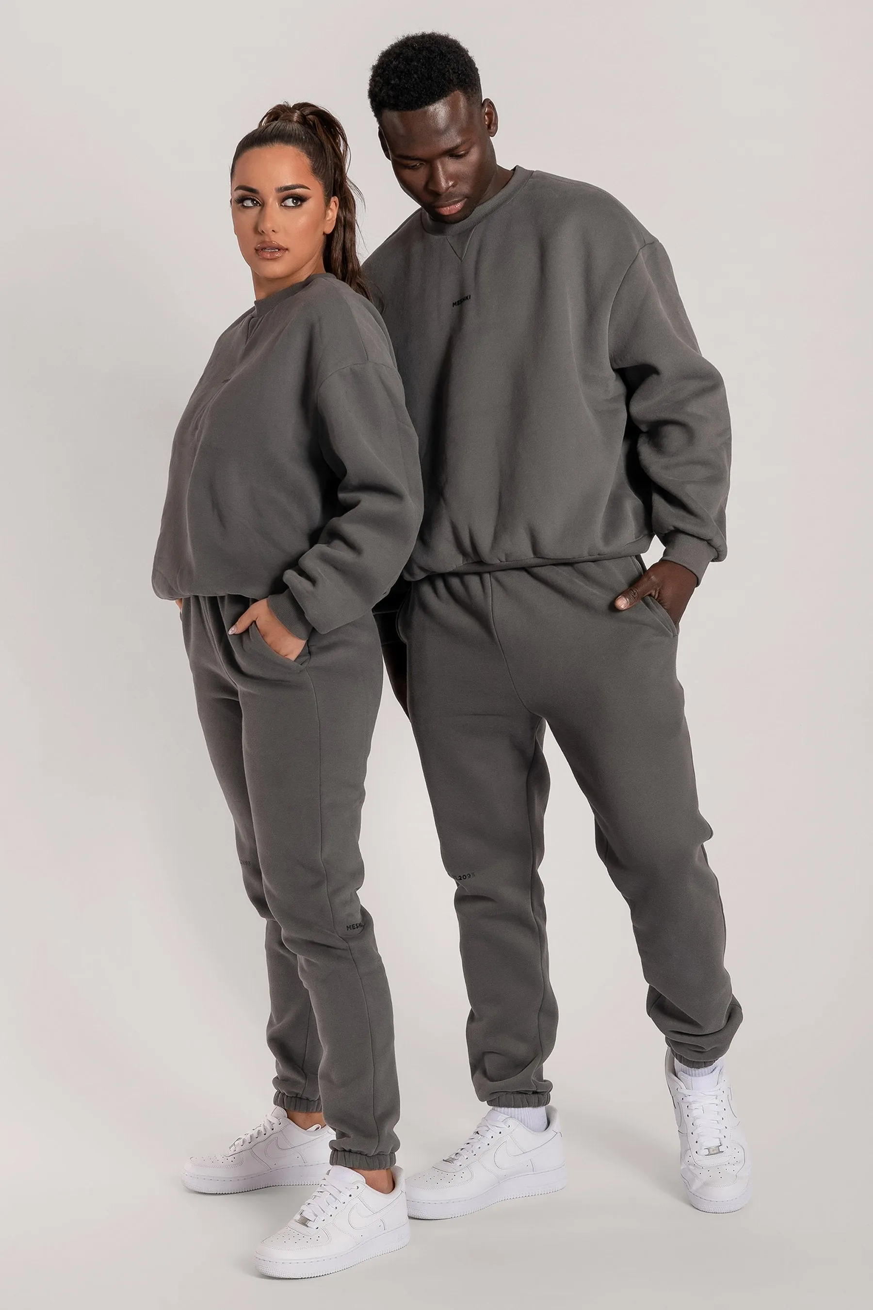 Max Unisex Crew Neck Cosy Sweater - Charcoal sold by Meshki product image thumbnail 5