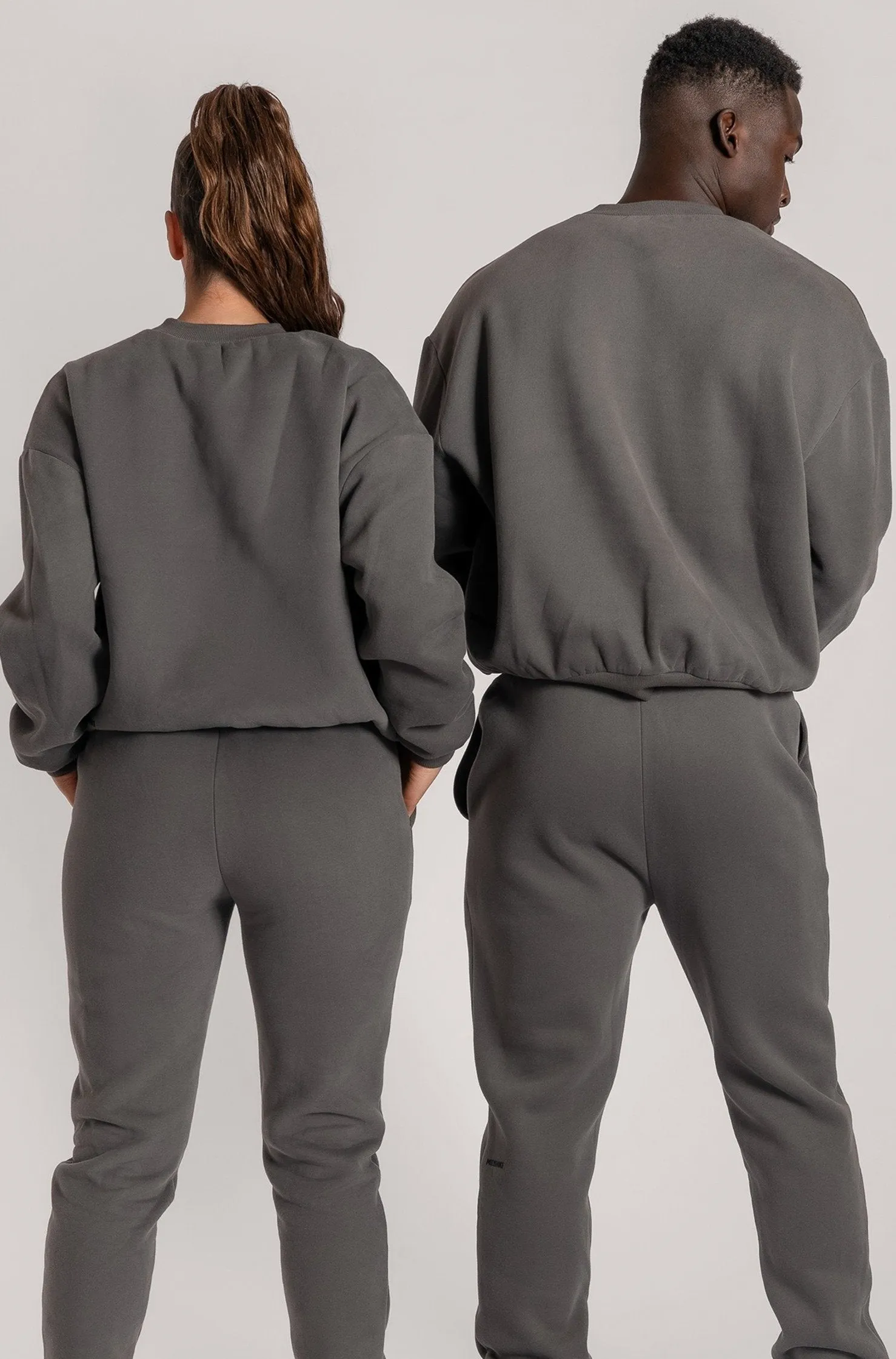 Max Unisex Crew Neck Cosy Sweater - Charcoal sold by Meshki product image thumbnail 2