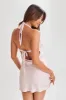 Aimee Halter Mini Dress - Fairy Floss Pink sold by Meshki