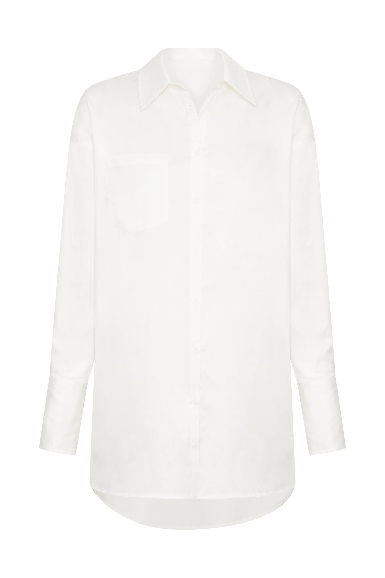 Alexandra Oversized Button Up Shirt - White sold by Meshki product image thumbnail 9