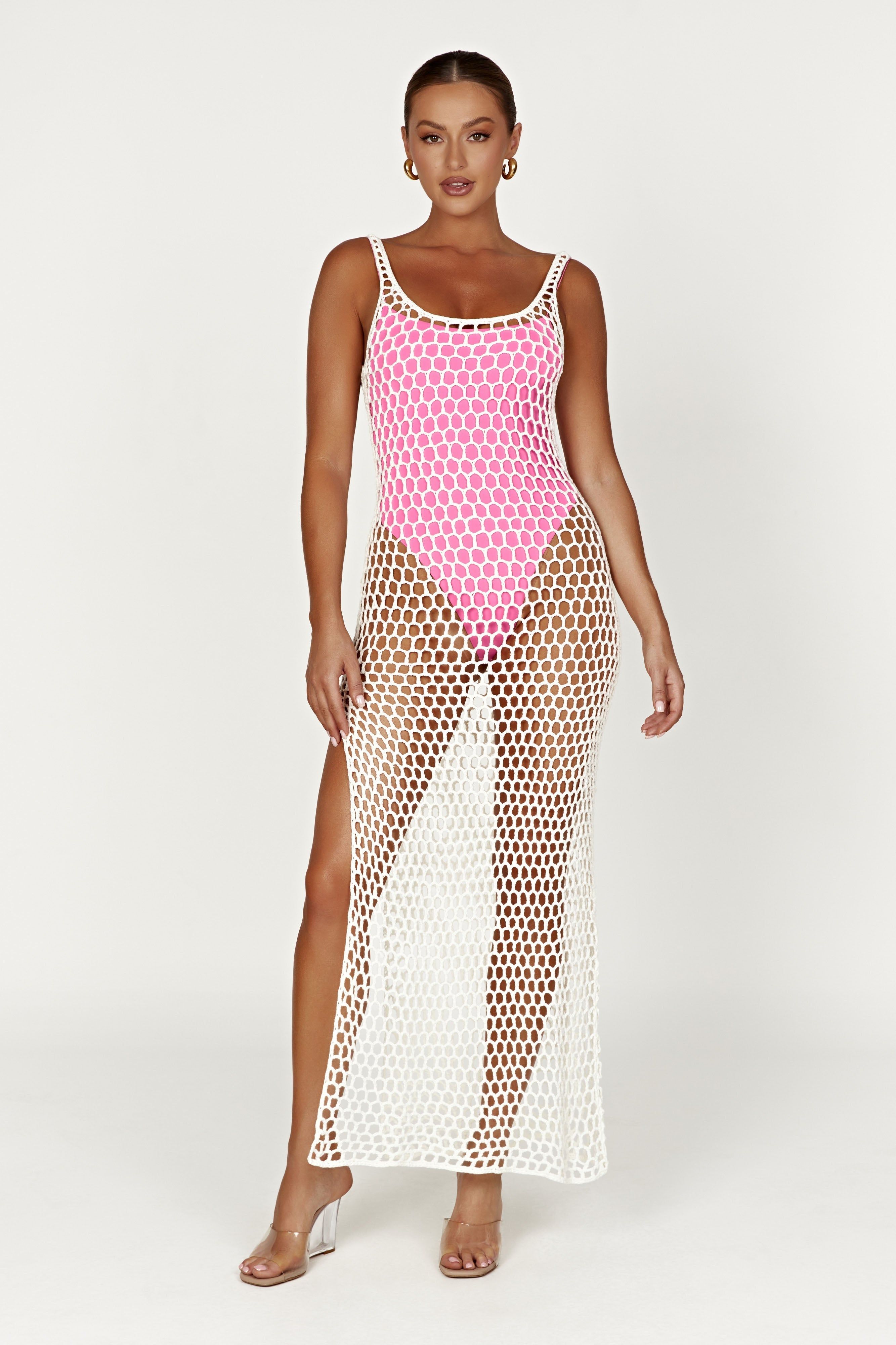 Bodhi Crochet Maxi Dress - White sold by Meshki product image thumbnail 7