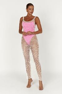 Bodhi Crochet Maxi Dress - White sold by Meshki