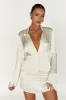 Noa Collared Long Sleeve Shirt - Ivory sold by Meshki