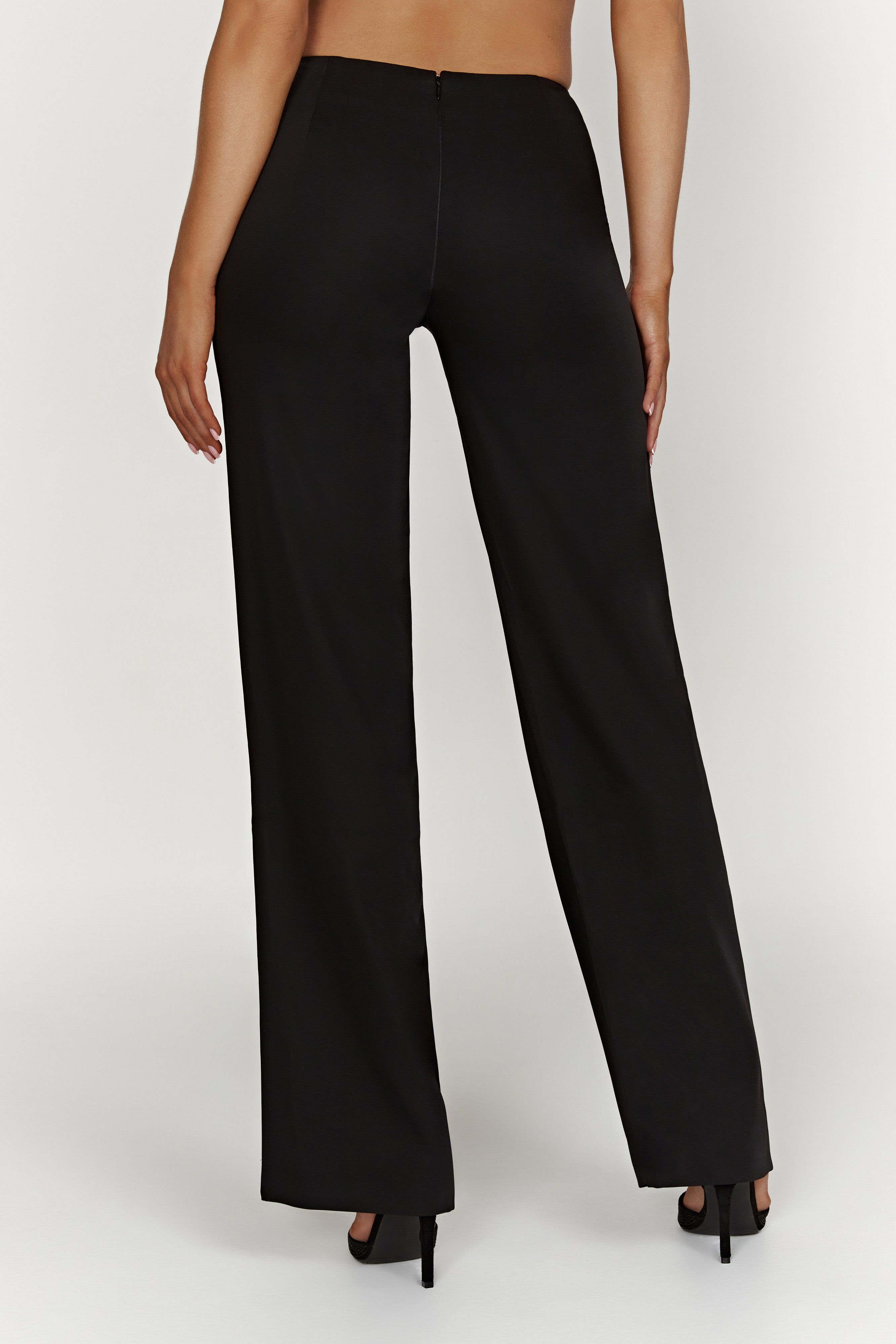 Laurie Low Rise Suiting Pant - Black sold by Meshki product image thumbnail 2