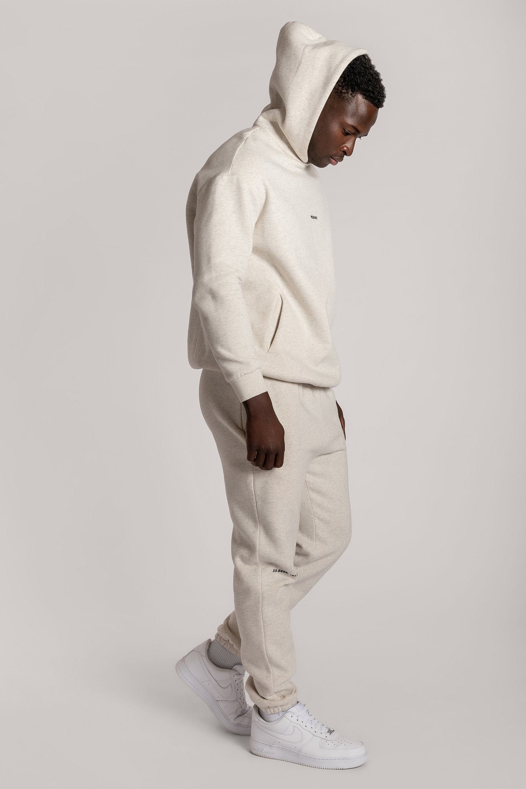 Charlie Unisex Cosy Jogger - Snow Marle sold by Meshki product image thumbnail 15