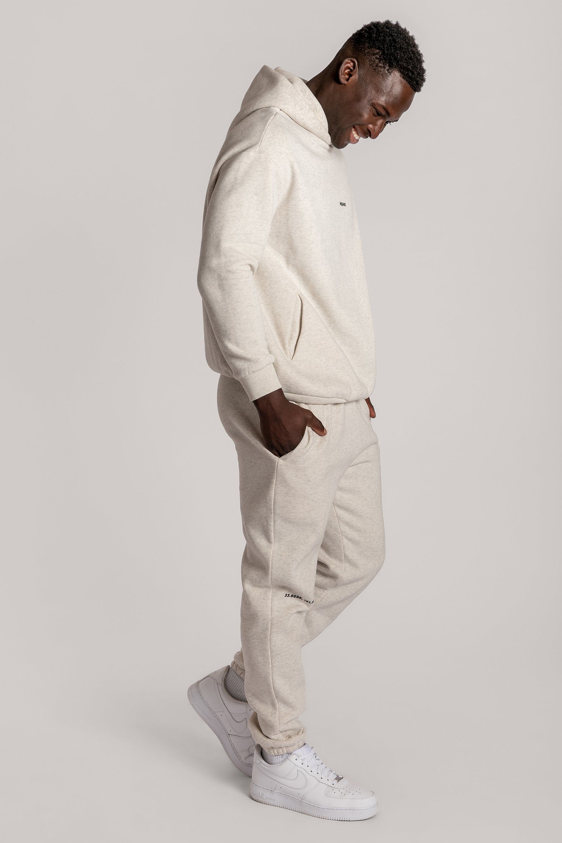 Charlie Unisex Cosy Jogger - Snow Marle sold by Meshki product image thumbnail 17