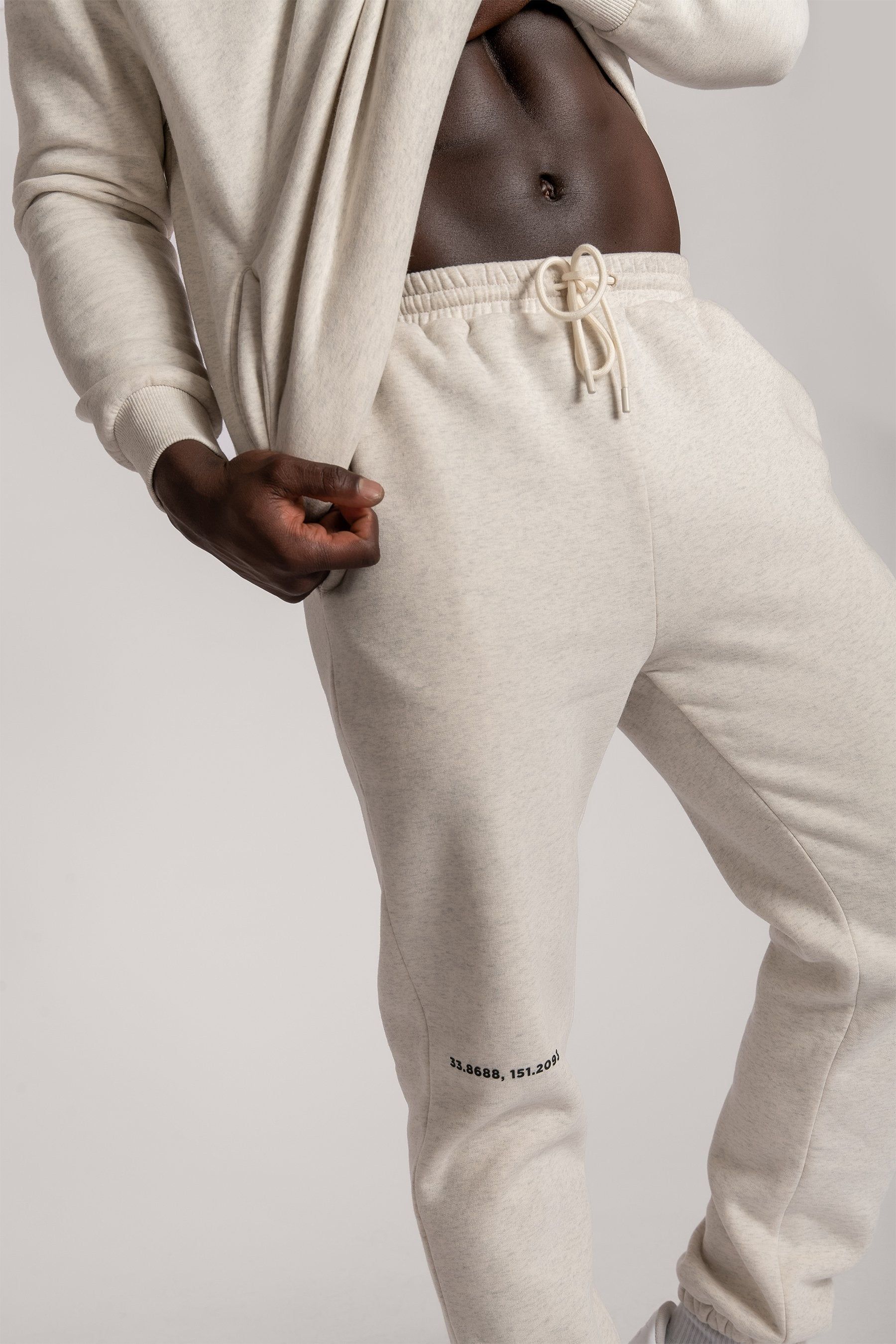 Charlie Unisex Cosy Jogger - Snow Marle sold by Meshki product image thumbnail 11