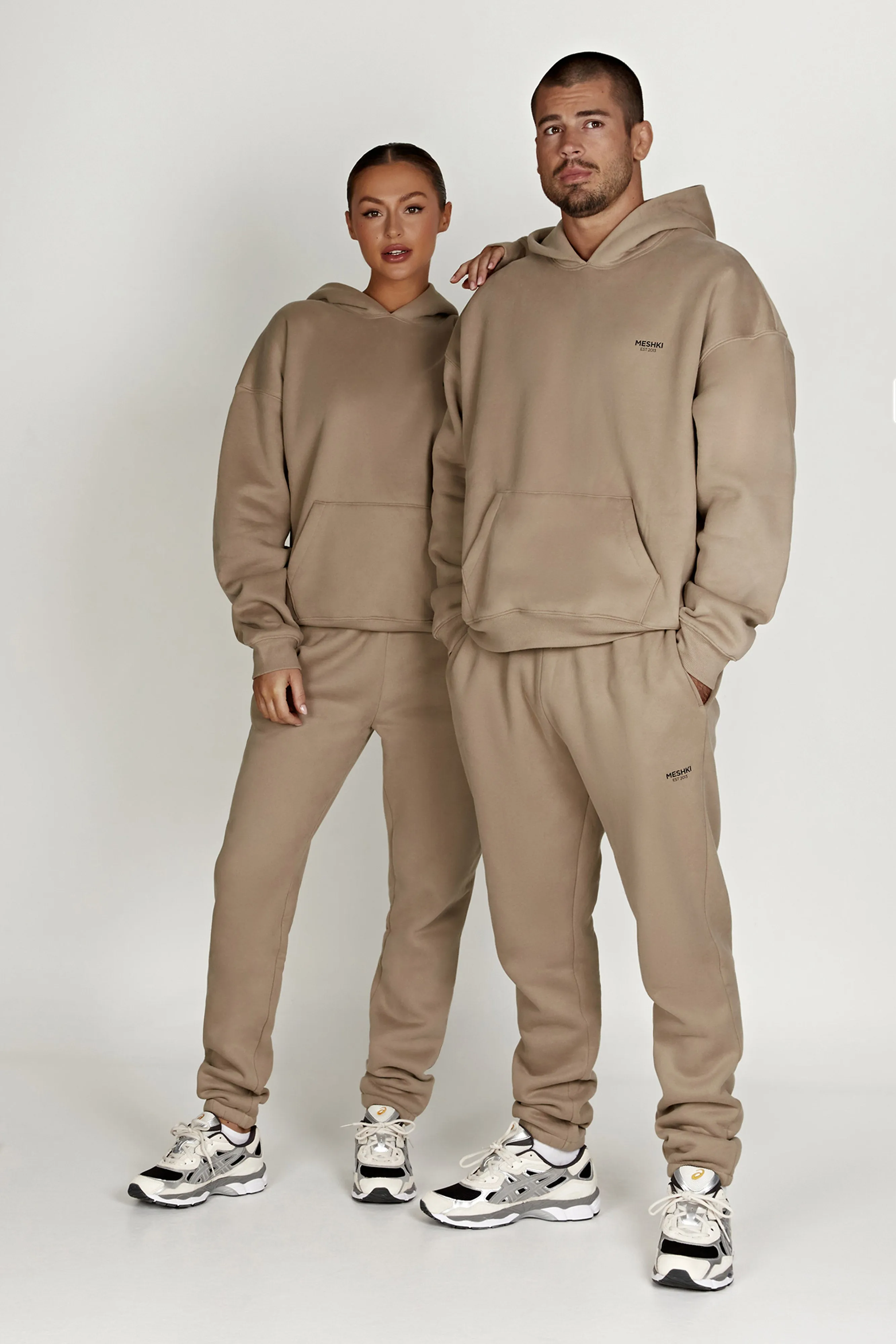 Bernie Oversized Unisex Hoodie - Cement sold by Meshki product image thumbnail 5