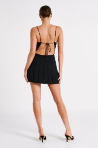 Kendra Rib Knit Mini Dress - Black sold by Meshki
