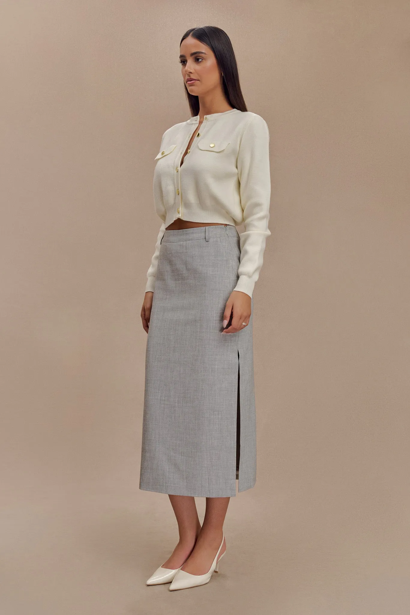 Tabitha Knit Cardigan - Ivory sold by Meshki product image thumbnail 4