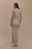 Kaia Slinky Cut Out Maxi Dress - Taupe sold by Meshki