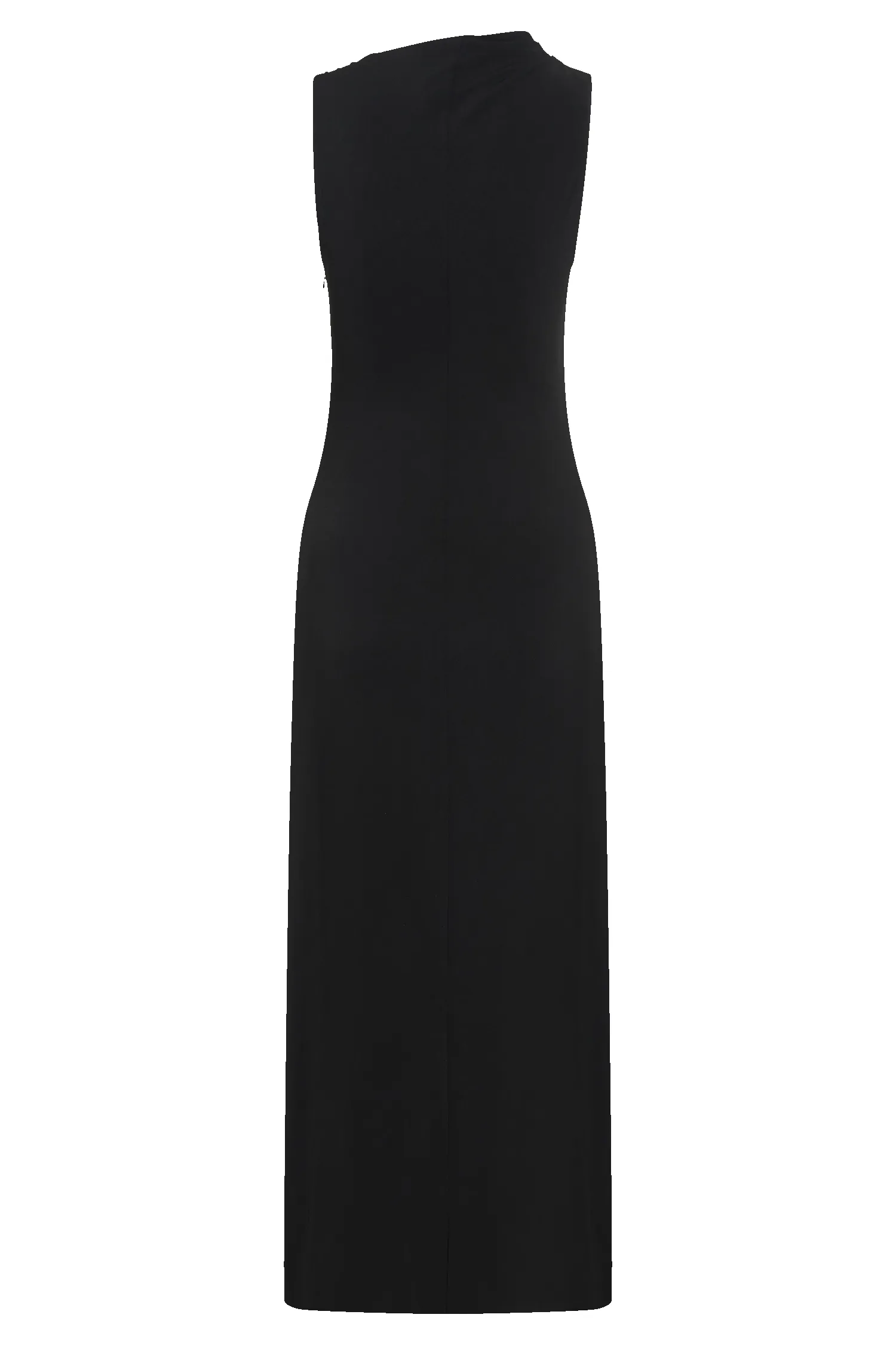 Taylor Draped Stretch Crepe Midi Dress - Black sold by Meshki product image thumbnail 5