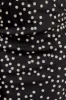 Claudette Strapless Satin Maxi Dress - Black Polka Dot Print sold by Meshki