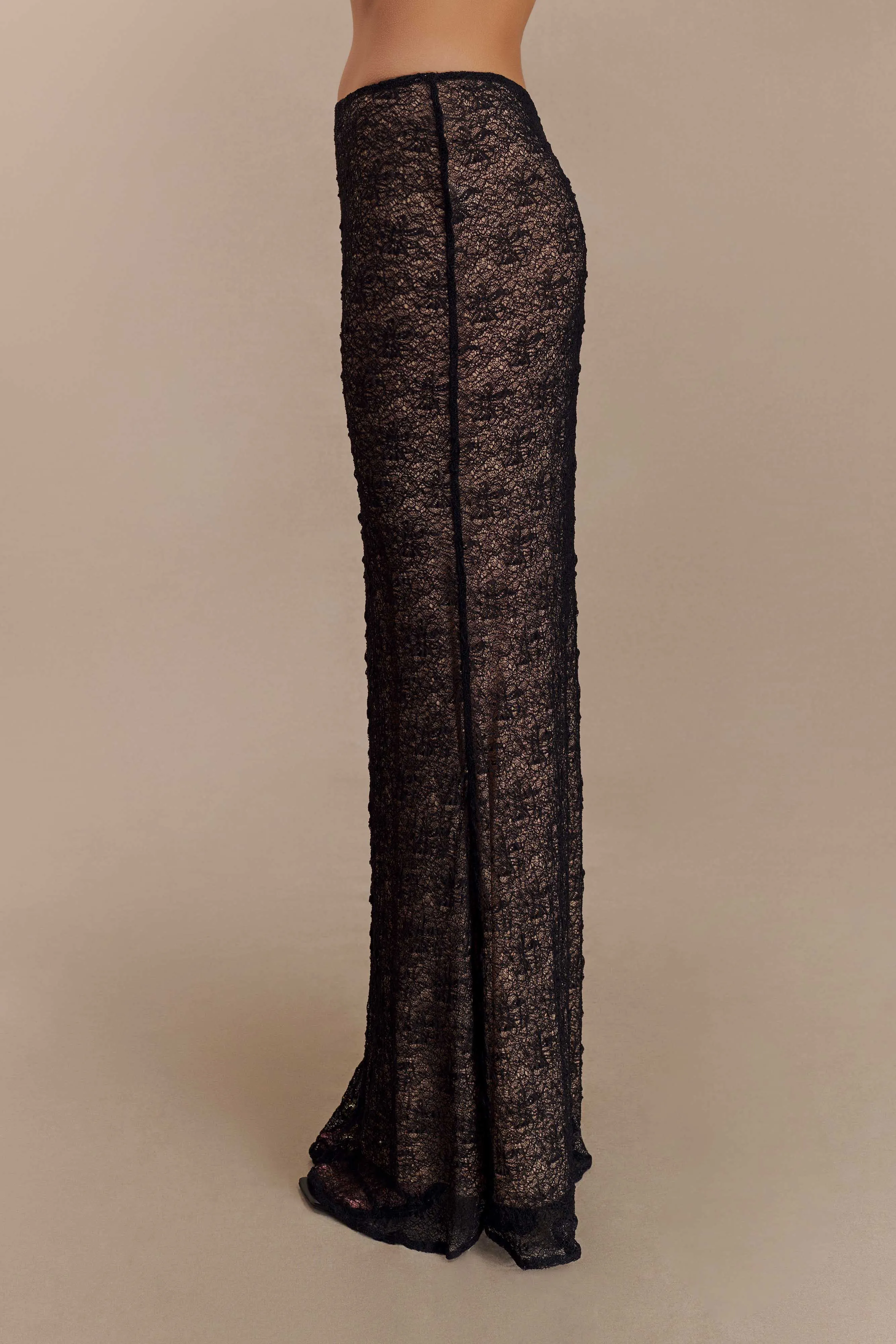 Robyn Sheer Lace Maxi Skirt - Black sold by Meshki product image thumbnail 5
