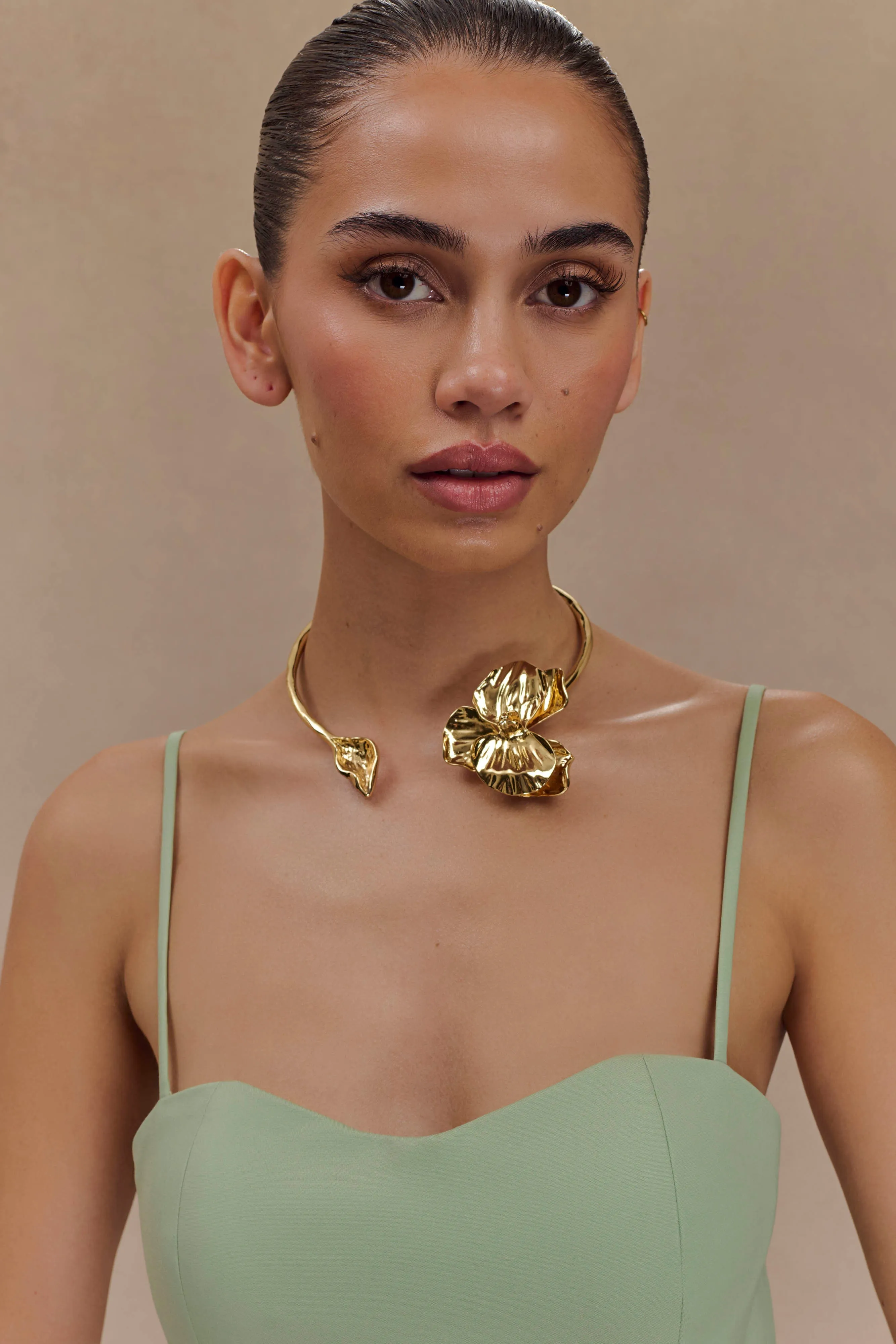 Linnie Orchid Choker - Gold sold by Meshki product image thumbnail 2